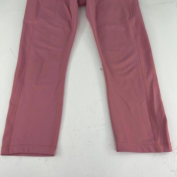 Athleta Transcend Stash Crop Straight Leg Pant Size M Berry Rose Yoga - Picture 4 of 8